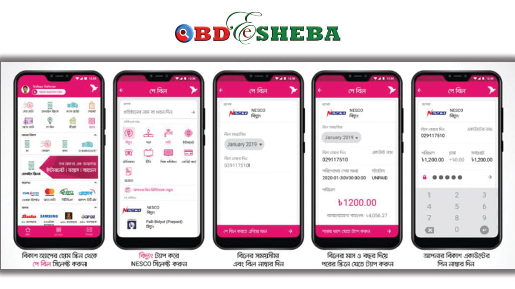 NESCO Bill Payment By BKash App