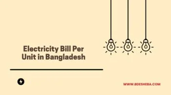 Electricity Bill Per Unit in Bangladesh