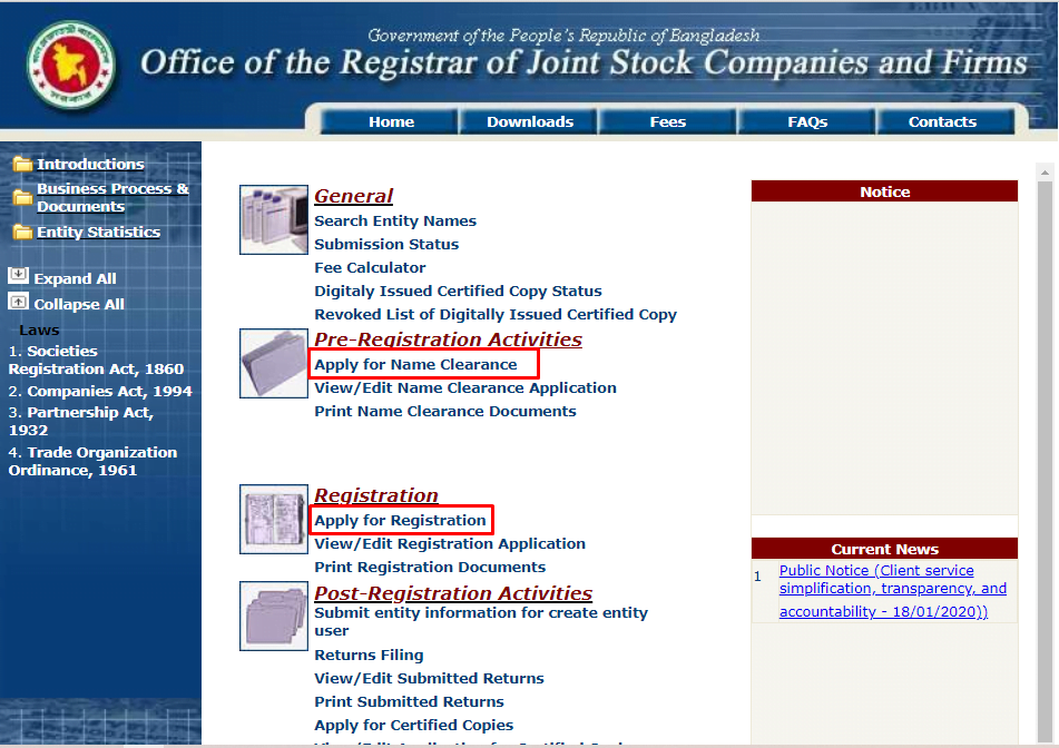 Joint Stock Company Registration Process