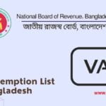 VAT Exemption List in Bangladesh