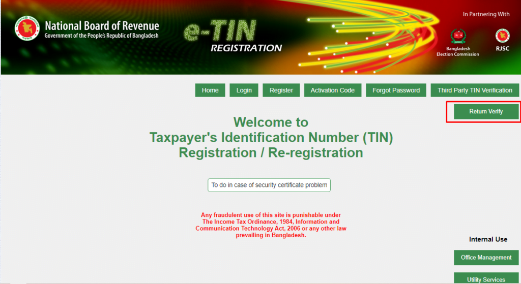 how to verify tax id online