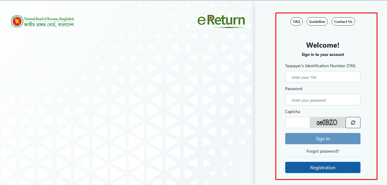 Income Tax Return Verification