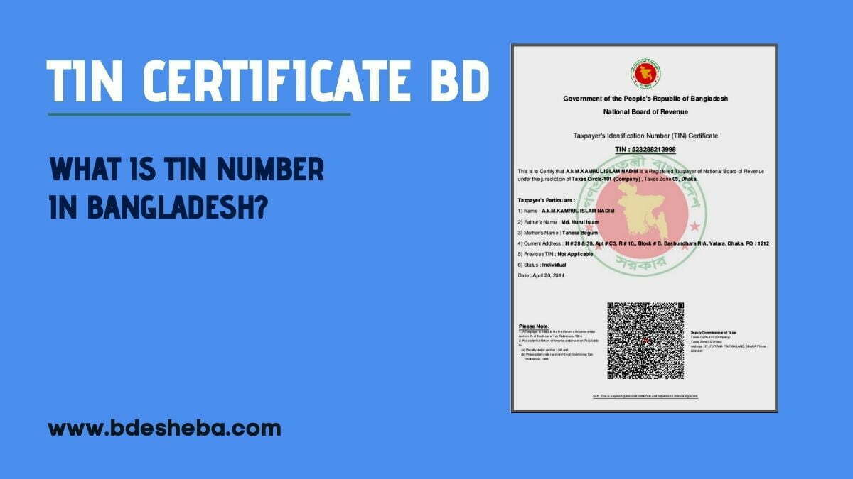 TIN Certificate BD What Is TIN Number In Bangladesh BDesheba Com