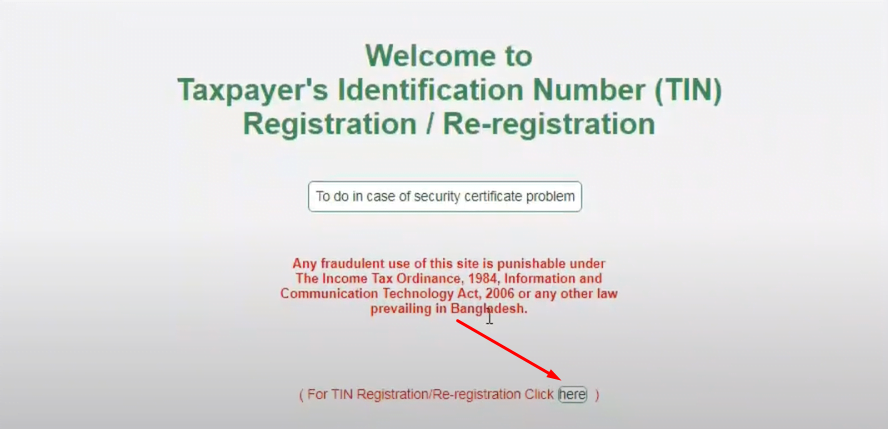 E TIN Certificate Re-Registration Process