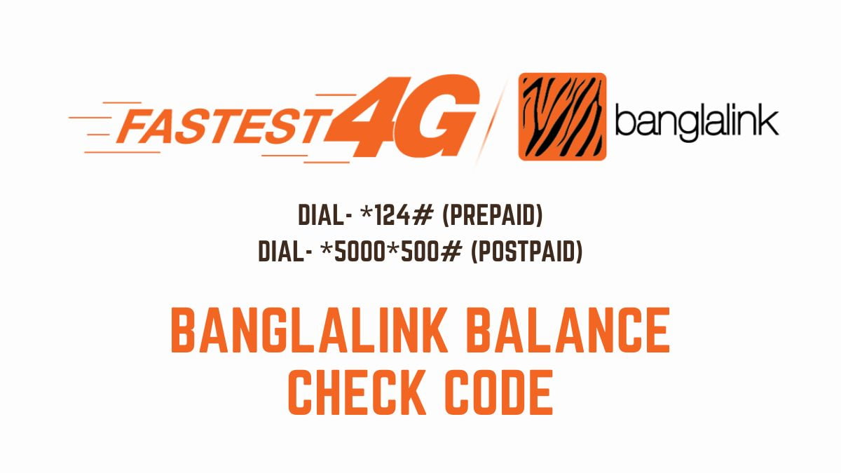 Banglalink Balance Check Code