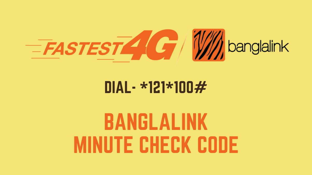 Banglalink Minute Check Code