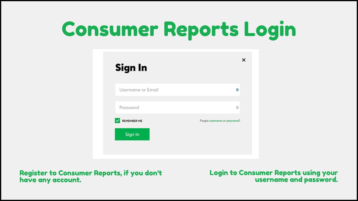 Consumer Reports Login