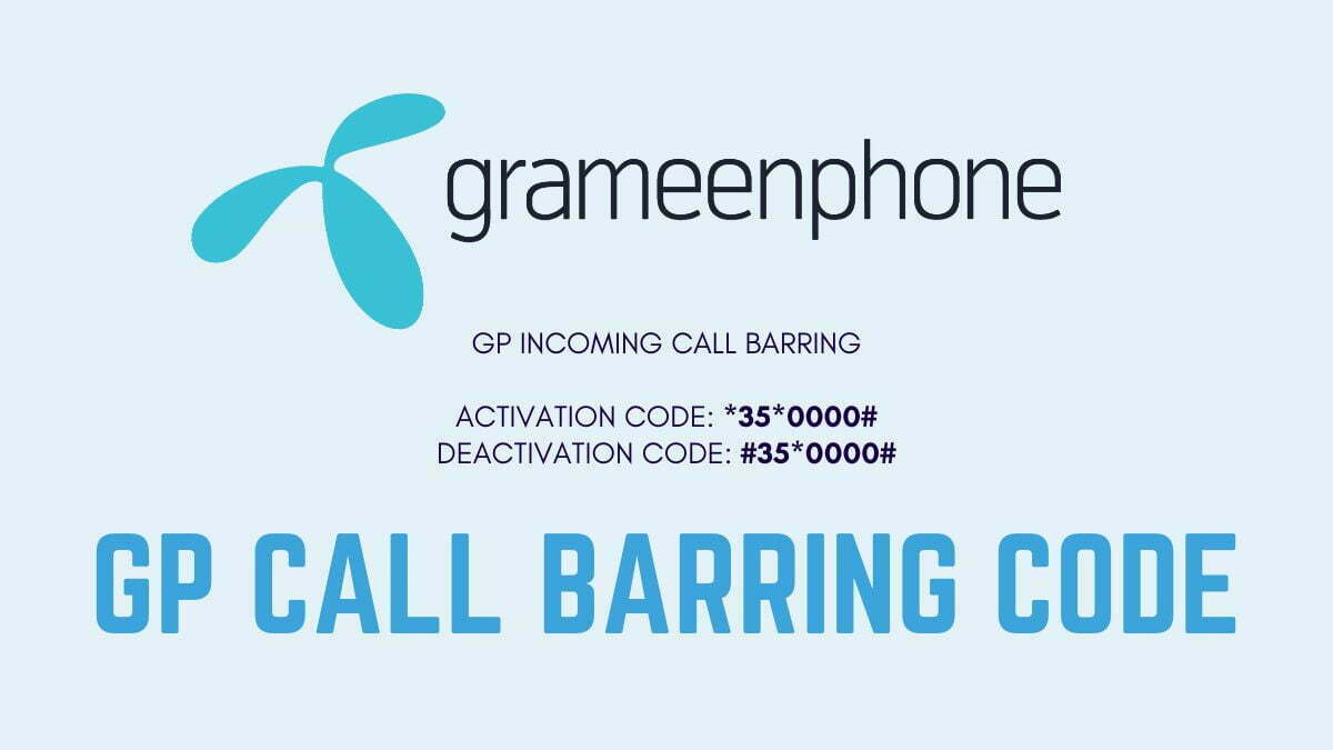 GP Call Barring Code