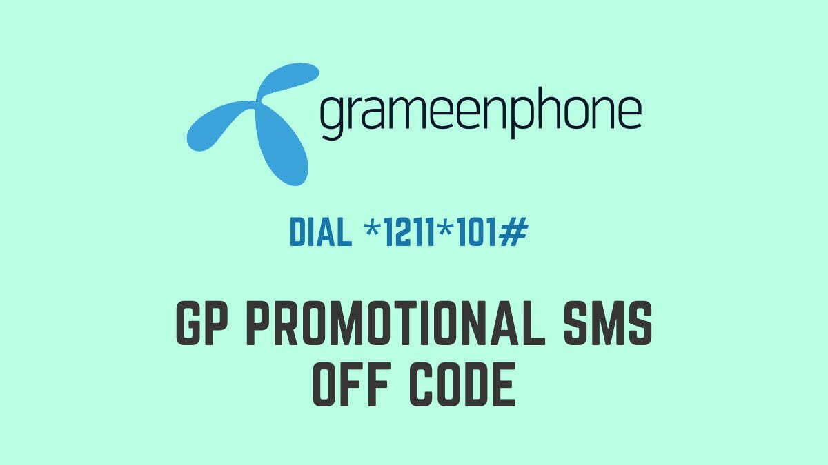GP Promotional SMS Off Code