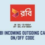 Robi Incoming Outgoing Call ON OFF Code