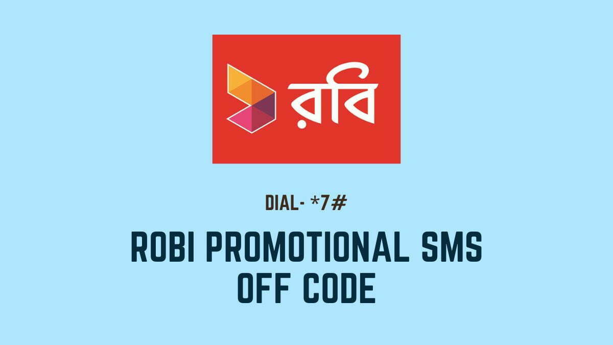 Robi Promotional SMS Off Code