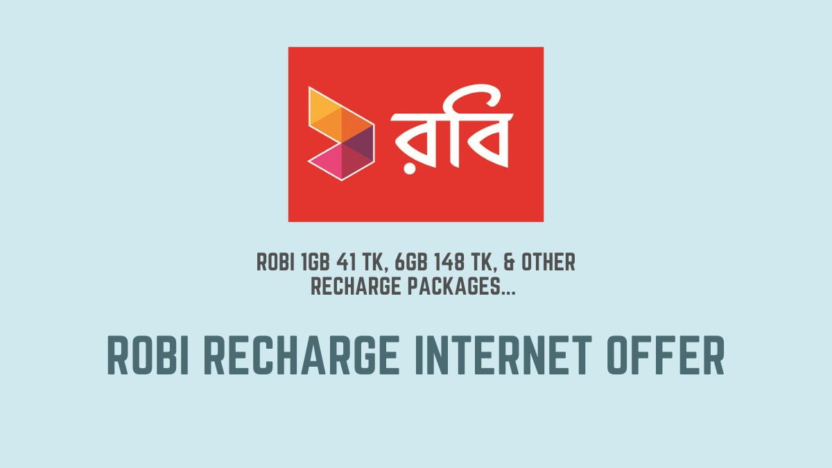 Robi Recharge Internet Offer