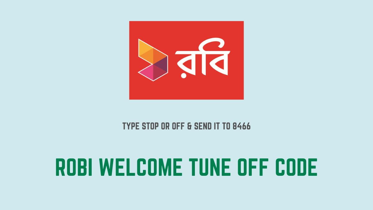Robi Welcome Tune Off Code